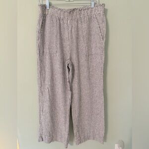 Striped Wide-Leg Pants